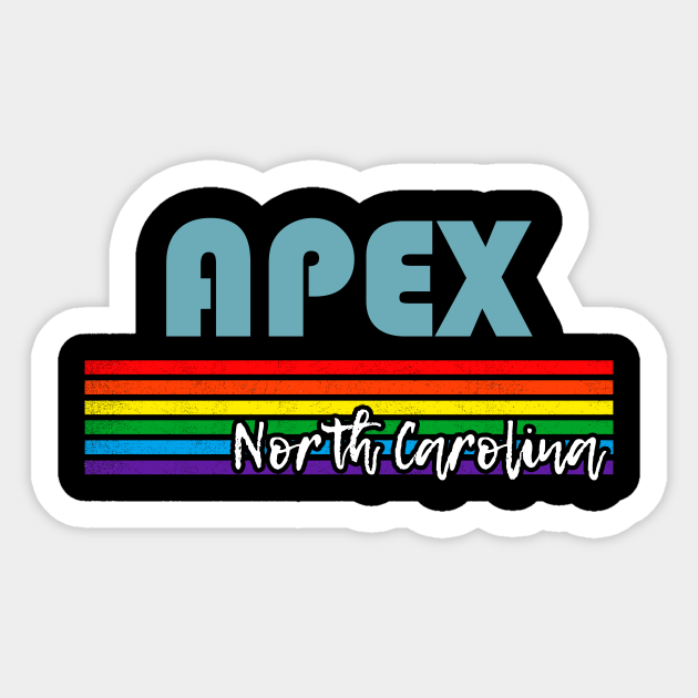 Apex North Carolina Pride Shirt Apex LGBT Gift LGBTQ Supporter Tee